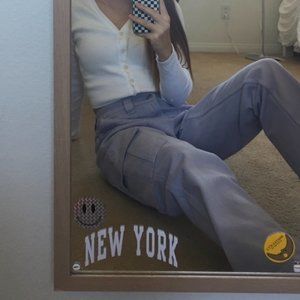 PacSun Lilac Cargo Straight Leg Pants